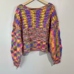 Wild Fable Women’s Plus Size Cropped Open Knit Chunky Sweater Multicolor NWT Photo 0