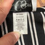Caren Sport Black and White Striped Dress Size 3X Photo 8
