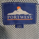 Port west unisex rain jacket size 3X Black Photo 8