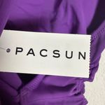 PacSun  Eco Purple Rita Tie Back Ruched One Piece Swimsuit Size Small Photo 9