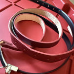 H&M 2-Pack Belts size Small Black‎ And Red See Measured Photos Photo 0