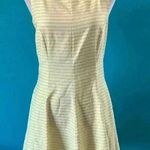 ZARA  yellow and white striped mini dress in size medium Photo 0