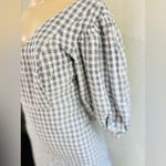 Urban Outfitters  puffy sleeves  Lena gingham mini dress blue size small Photo 14