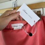 Lovers + Friends NWT  Anzen Gown Sz Large Coral Pink Strapless Maxi Slit‎ Wedding Photo 5