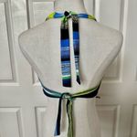 Jag blue and green stripe bikini bathing suit top Size undefined Photo 1