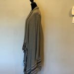 CAbi  Gray Cardigan with Fringe Photo 1