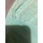 One Teaspoon Teaspoon Women's Aqua Blue Cotton 3/4 Sleeve Cardigan Sweater Pockets Size L Photo 4