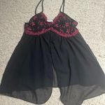 Small Vintage Cliche Lingerie Open Front Top Pink Photo 0