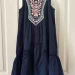 Maeve Anthropologie - Tisa Swing Dress- Embroidered Mirrors & Flowers - Sz 0 Photo 0