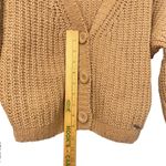 Hollister  Junior Open Knit Cropped Sweater Cardigan Brown Size XS 3 Buttons Y2K Photo 4