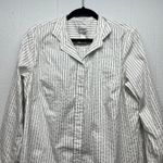 Chico's  Striped Shirt Women XL Cotton Stretch Business Casual Workwear Career Photo 2