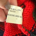 Vintage Paul Vivaldi Unisex Medium Beaded Crewneck Knit Chunky Sweater Airplane Green Photo 9