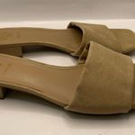 Sam & Libby  Karissa Tan suede Slides Sandals Strap Heel Shoe Size 11 nude party Photo 6