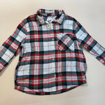 Aerie NWT Women’s Plaid Flannel Button Down Shirt – Red Green White – Size S Photo 0