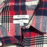 Madewell  Classic Ex-boyfriend Plaid Flannel - Blue and Red Plaid Size Small Photo 6