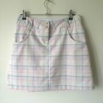 Nike Golf Skirt Plaid White 2 Photo 0