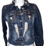 Thread and Supply Threads & Supply Factory Distressed Jean Denim Jacket Size Medium B1 Photo 0