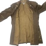 Peter Nygard Vintage Long Wool Tweed Embroidered Floral Coat 20W Quiet Luxury Prep Phoebe Photo 2