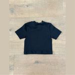 khy fitted short sleeve black tee shirt crop top Size XS Photo 4