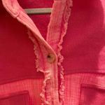 These Three Boutique Pink Frayed Jacket Photo 2