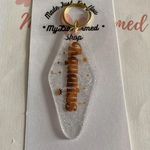 Handmade Aquarius ♒️ Horoscope Sign Motel Style Keychain Photo 0