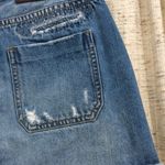 One Teaspoon ONE X Le Cat Distressed Denim Mini Skirt Photo 9