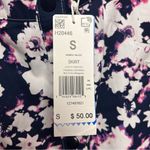 Adidas • Floral Snap Front Skirt • Black / Pink / Purple • Size S Photo 5