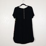 Lovers + Friends Black & Pink Tropical Floral Shift Mini Dress Size Medium Photo 6