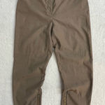 Worthington  Brown Trousers with Gold Zippers Low Rise Flat Front Photo 0