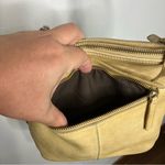 Anthropologie Vilenca Holland cream woven leather crossbody purse 9.5” x 7.5” Tan Photo 4