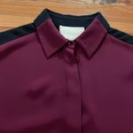 3.1 Phillip Lim Purple Black Silk Long Sleeve Blouse Top Shirt Womens Size 2 Photo 10