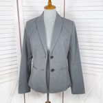 Banana Republic  Pinstripe Two Button Blazer Jacket Grey Size 6 Photo 7