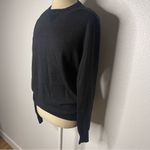 J.Crew  Size Small Sweater Black Over Tan Underlay 100% Cotton Photo 4