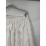 Lucky Brand  Bubble Poplin Maxi Skirt Women Medium White NEW Coquette Peasant Photo 11