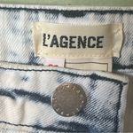 L'Agence  Denim Jeans Acid Wash 5 Pocket High Rise Distressed Photo 2
