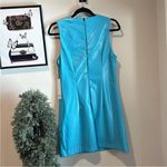House of Harlow 1960 Cyan Blue Vegan Leather Dress Size L Photo 3