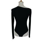 Alix NYC Bodysuit Medium Black Long Sleeve Slim Fit‎ Sexy Club Minimal Photo 3