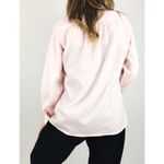 Vintage Sheer Pleated Blouse in Light Pink | Size L Size L Photo 12