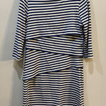 J. McLaughlin  Dress Womens M Long Sleeve Midi Layered Catalina Stretch Stripe‎ Photo 0