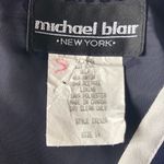 Vintage Michael Blair Rayon Polka Dot Jacket Dress Size 14 Blue Photo 8