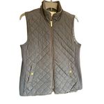 Cambridge Dry Goods Black Quilted Vest Size Medium Full Zip Photo 1