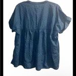 Madewell ✨ LAKELINE SWISS DOT POPOVER SZ S SHIRT IN SWISS DOT INDIGO SWISSDOT✨ Photo 3