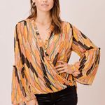 Lovestitch  Della Retro Bell Sleeve Top Photo 0