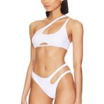 superdown  NWT misty bikini top white strappy women’s size medium Photo 3