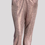 Anthropologie  Melora Rose Gold Metallic Elastic High Waist Harem Joggers NWT S Photo 0