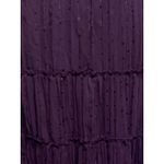 Gracie Tiered Purple Maxi Skirt Size Large NWT Sequins BOHO 90’s Elastic Waist Photo 3