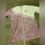 Simply Southern Long Sleeve Tie Dye Cotton Shirt Size S Dog Coffee Photo 2