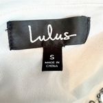 Lulus NWT  Disco Dancer White and Silver One Shoulder Bodycon Dress Size S Photo 3