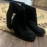 ZARA  TRAFALUC Women’s Ankle Boots Black Faux Suede Zipper Size 7.5 38 Photo 0