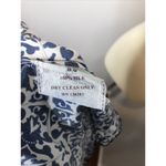 Figue Blue White Silk Off Shoulder Indian Boho‎ Blouse Top Shirt Medium M Photo 7